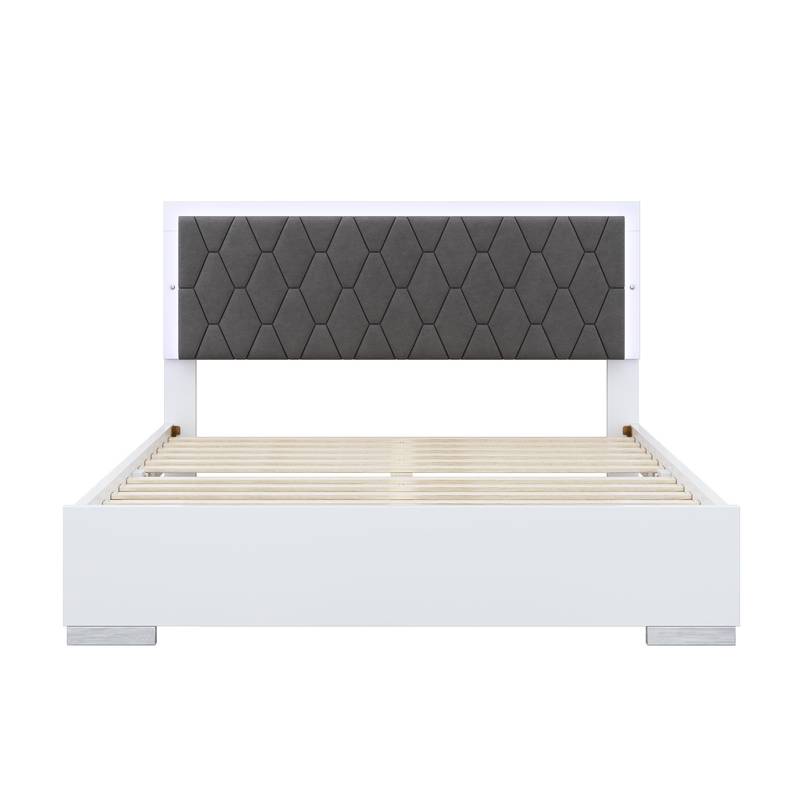 Dreamy LED Bedroom Set with Glam Mirror Accents