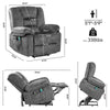 Cozy Comfort Lift Recliner with Massage for Seniors