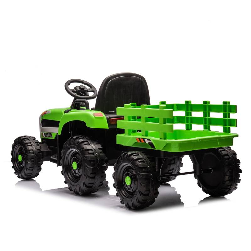 Electric Adventure Tractor with Trailer for Kids