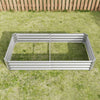 Shiny Silver Garden Bed for Fresh Greens