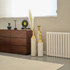 Chic White Metal Vase Trio