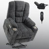 CozyLift Massage Recliner for Seniors - Plush Comfort with Heat and USB Charging