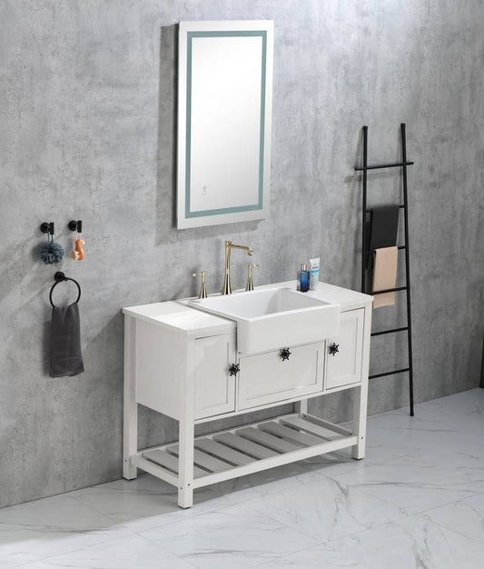 Glow Mirror: Illuminated, Fog-Free, and Adjustable Brightness for Your Bathroom