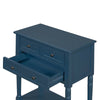 Navy Slim Storage Console Table