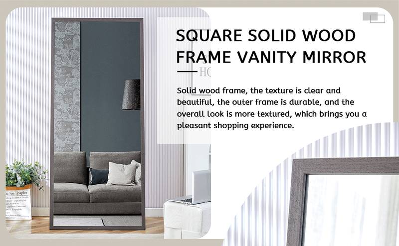 Elegant Full-Length Wooden Mirror