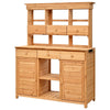 TOPMAX Tall Garden Potting Bench & Storage Station