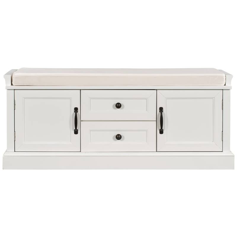 Cozy Storage Bench with Cushioned Seat