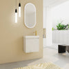 Chic Wall-Mounted Bathroom Vanity with Resin Sink & Quiet-Close Door