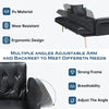 Cozy Convertible Faux Leather Sofa Bed