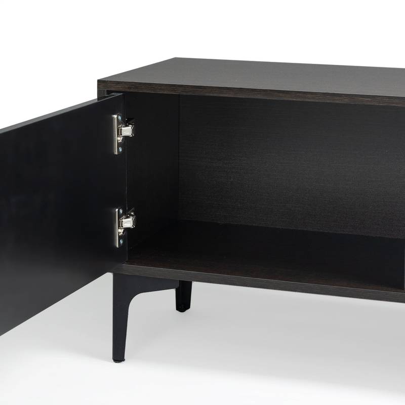 Chic LED TV Console with Stylish UV Drawers