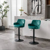 Chic Green Adjustable Bar Stools - Perfect for Kitchen or Pub