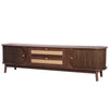 Chic Rattan TV Stand - Modern Farmhouse Style