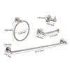 Brushed Nickel Bathroom Essentials Set