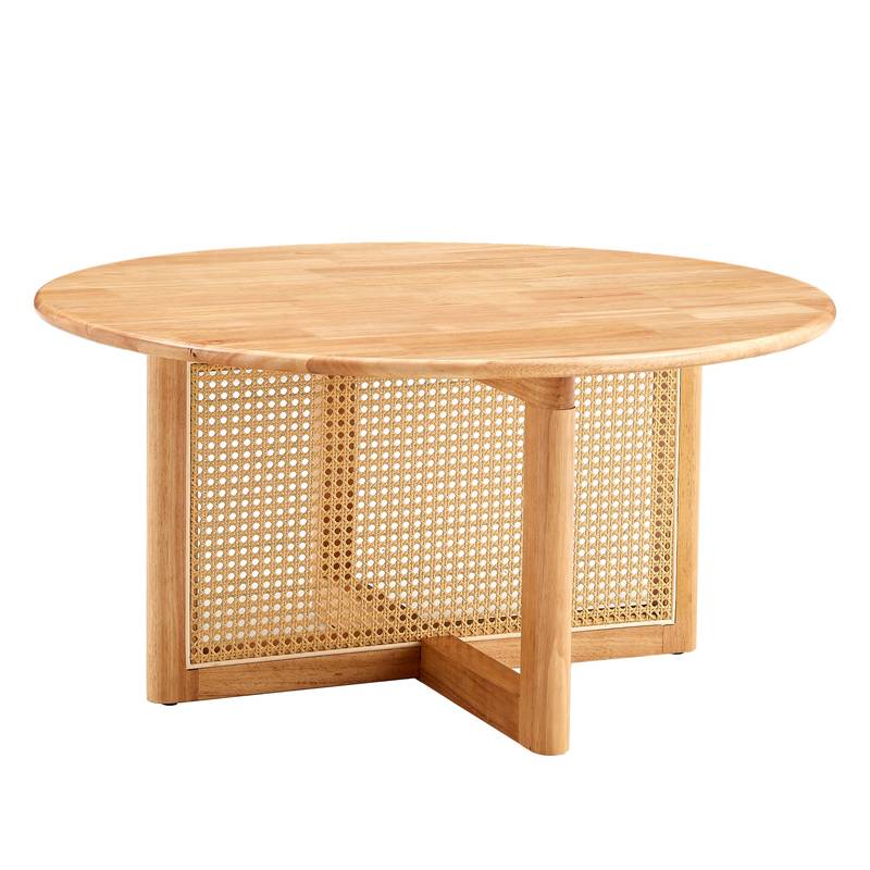 Chic Rattan-Accent Coffee Table