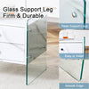 Chic Glass-Top Nightstand