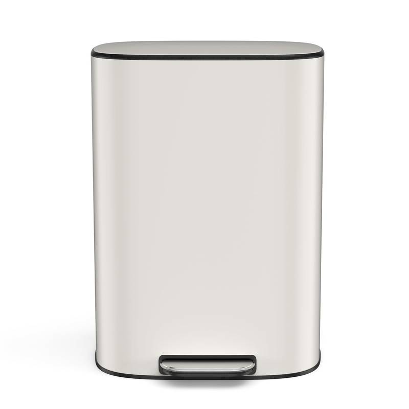 Sleek Step-On Soft Close Trash Can