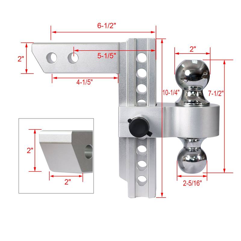 Versatile Adjustable Trailer Hitch