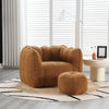 Cozy Foam Bean Bag Chair with Footstool – Perfect for Gaming, Reading, and Relaxing!