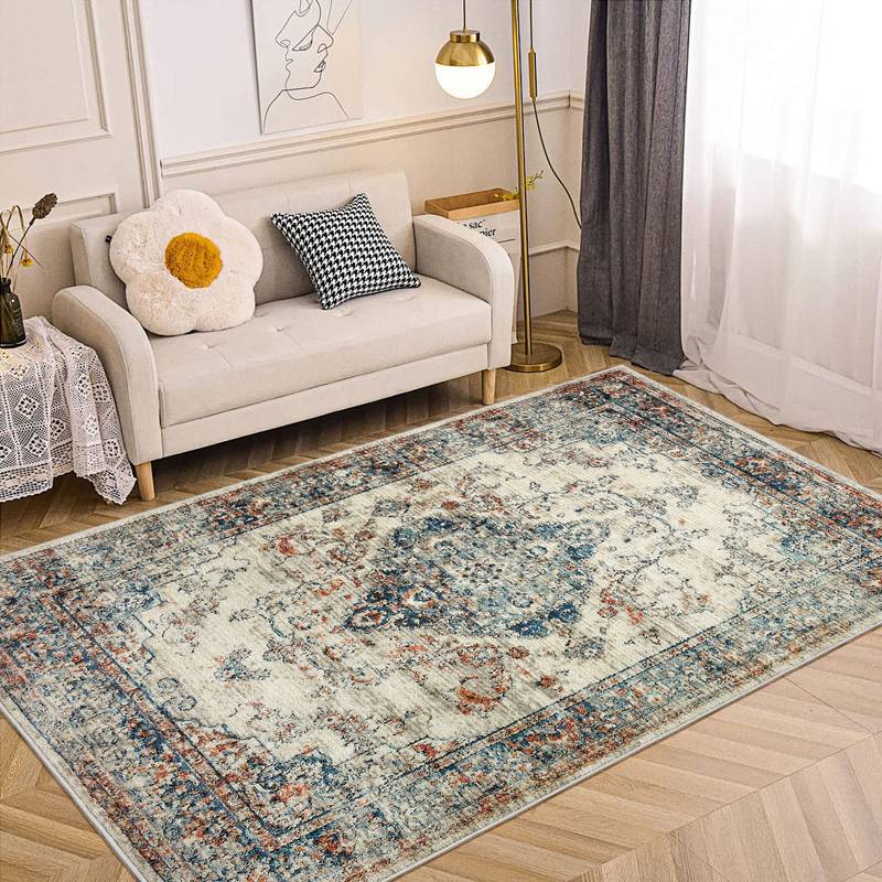 Boho Bloom Non-Slip Area Rug