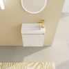 Chic Wall-Mounted Bathroom Vanity with Resin Sink & Quiet-Close Door