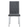 Stylish Gray Armless Dining Chairs Set