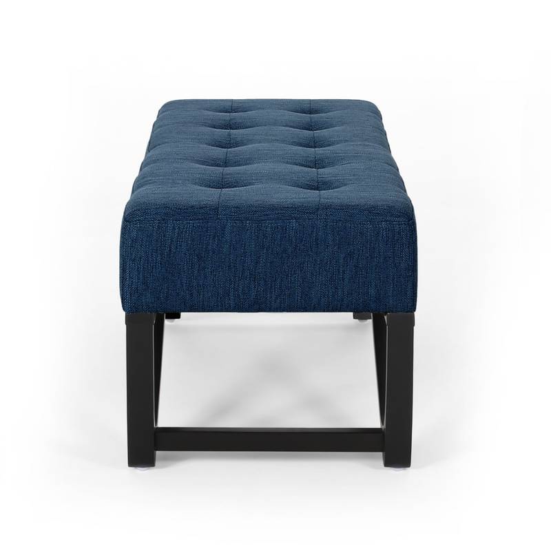 Cozy Navy Ottoman