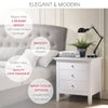 Chic White Nightstand