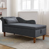 Velvet Dream Lounge Chair with Storage & Pillow