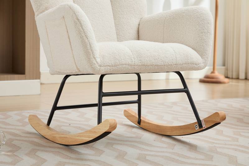 Cozy Glide Rocking Chair for Nurseries and Homes