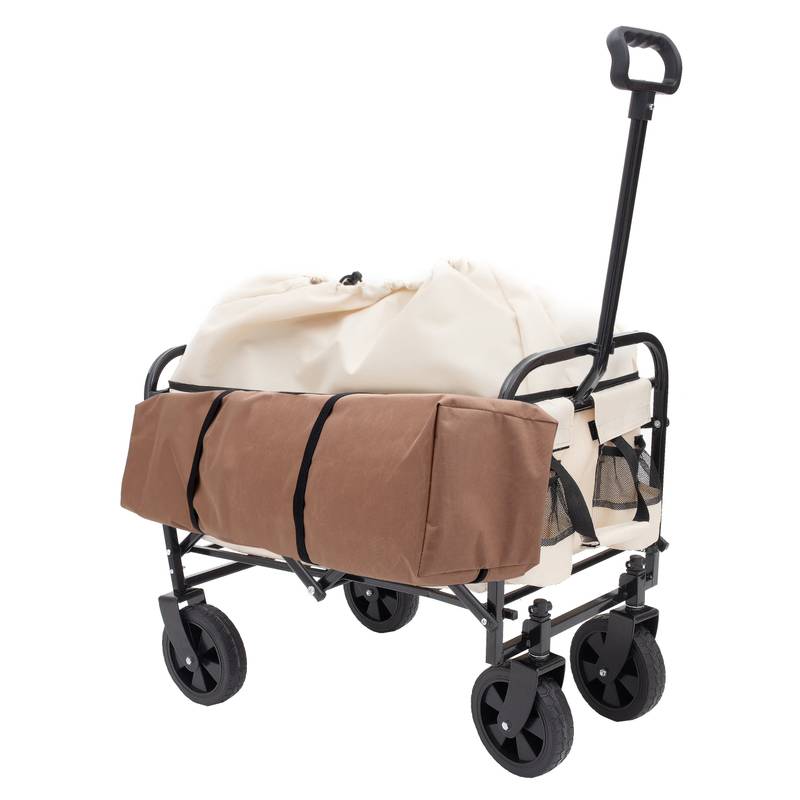 Versatile Collapsible Beach Wagon with Liner Bags