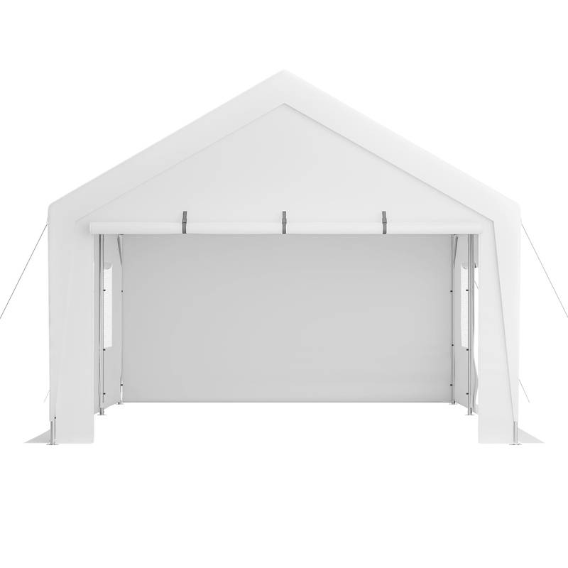 All-Weather Steel Carport Canopy with Removable Walls