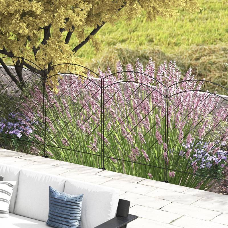 Charming Garden Fence Panels - Rust-Resistant Animal Barrier