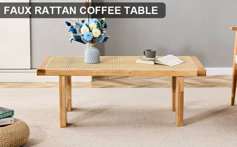 Chic Rattan Rectangle Table