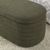 Cozy Green Teddy Storage Bench