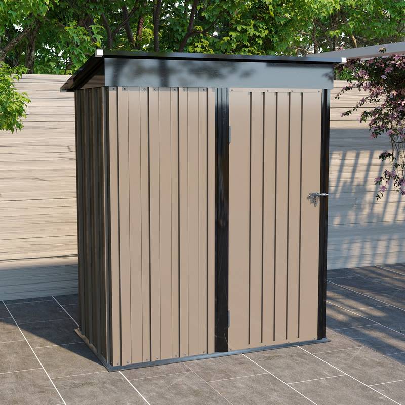 Cozy Corner Metal Shed for Your Garden
