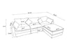 Chic Modular L-Shaped Sofa with Ottoman