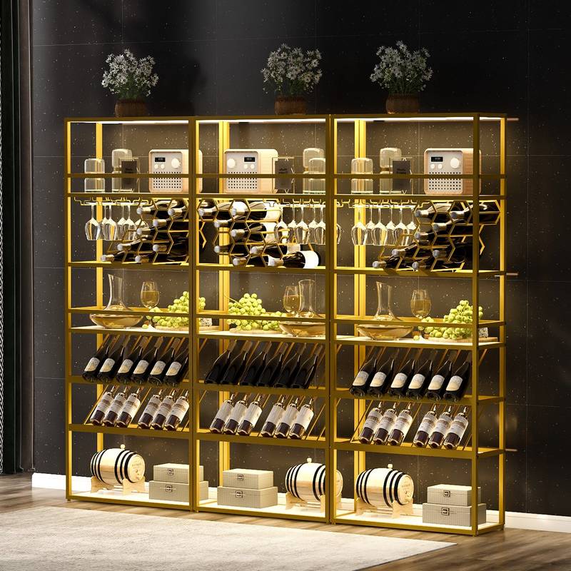 Chic LED Wine Tower Cabinet