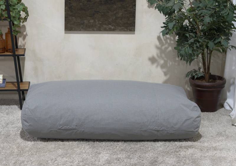 Cozy Charcoal Water-Resistant Bean Bag Lounger