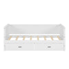 Cozy White Twin Daybed with Storage Drawers