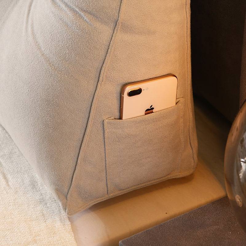 Cozy Triangular Reading Wedge Pillow
