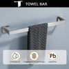 Stylish Stainless Steel Towel Bar Set