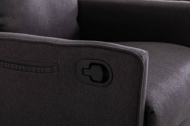 Cozy Glider Rocker Chair - Dark Gray