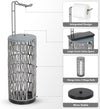 Chic Boho Toilet Paper Stand with Storage