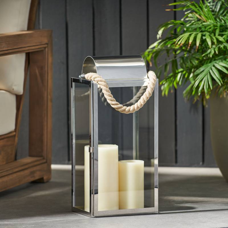 Shimmering Steel Lantern