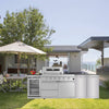 Ultimate Outdoor BBQ Island with Wine Cooler & Storage