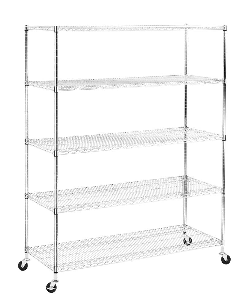 Maxi-Shelf Pro: Heavy-Duty Adjustable Wheel Racks