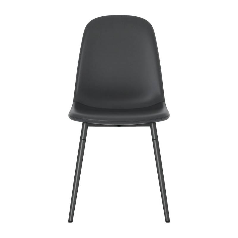 Sleek Black Dining Chair Set - Modern Comfort in Every Seat!