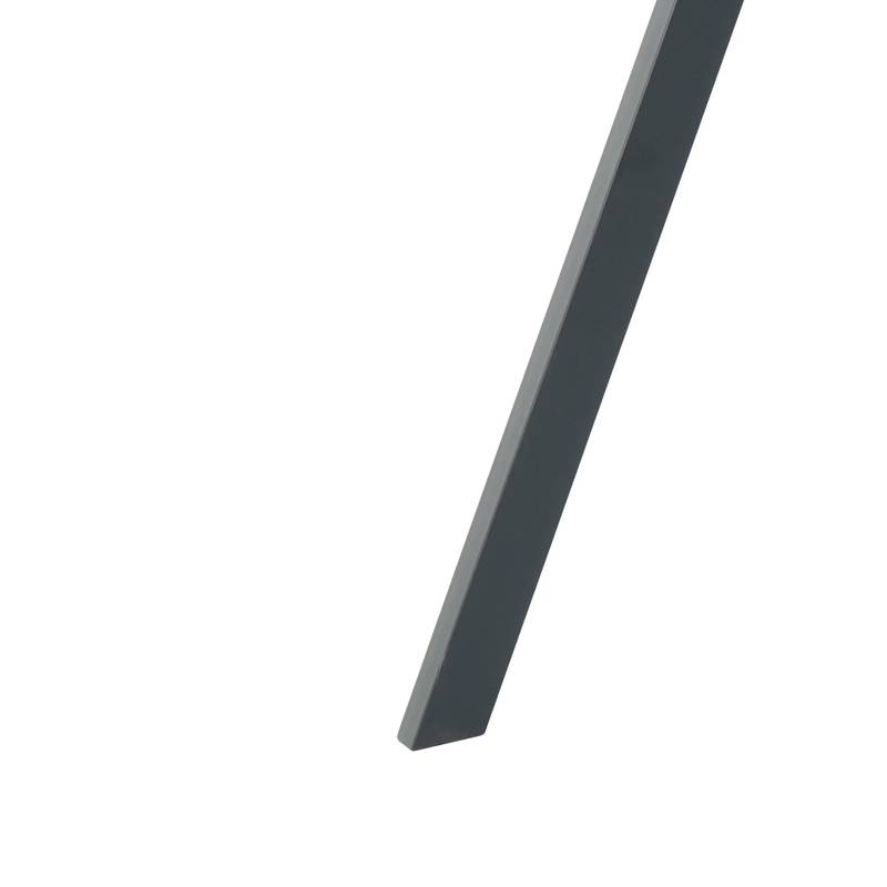 Sleek Black Metal Leg