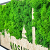 Washington Skyline Moss Wall Art