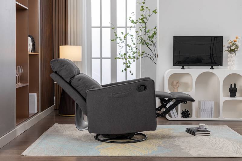Cozy Glider Rocker Chair - Dark Gray